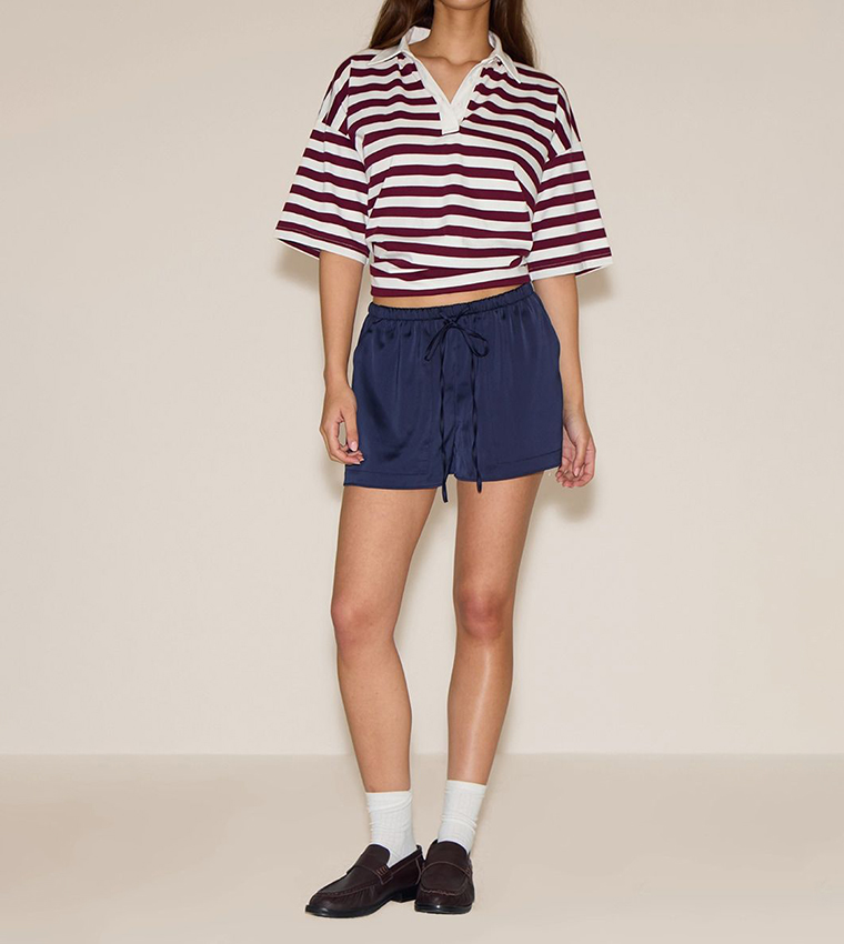 Satin Drawstring Shorts