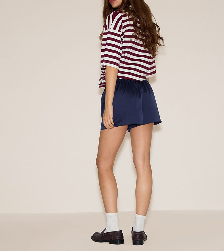Satin Drawstring Shorts