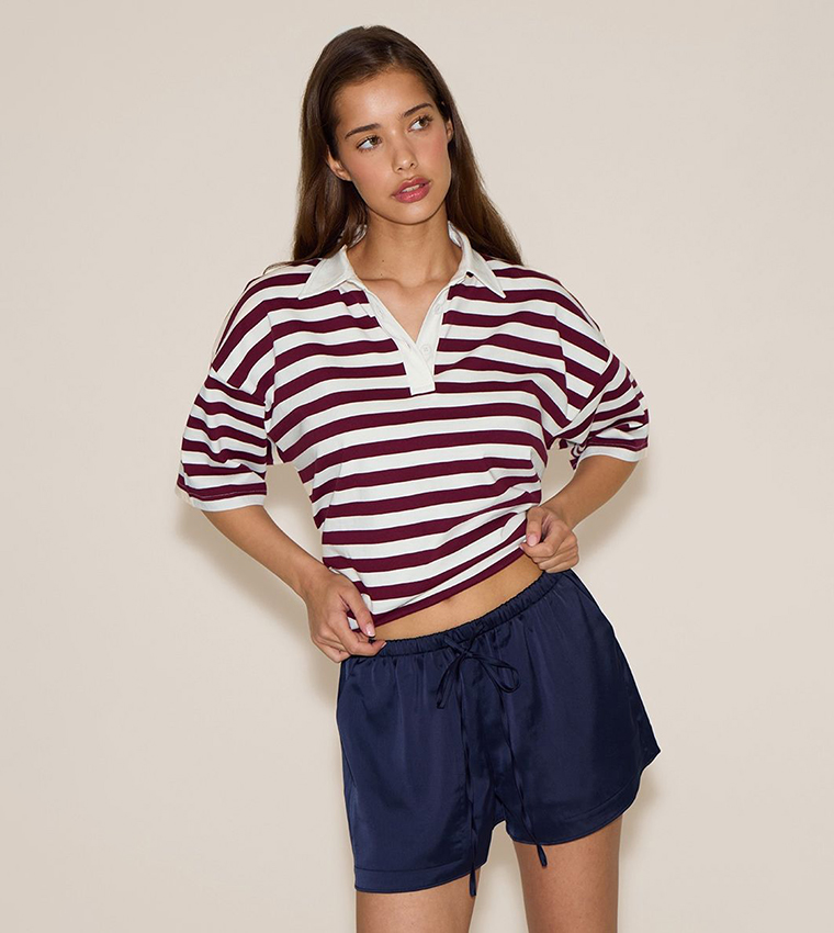 Satin Drawstring Shorts