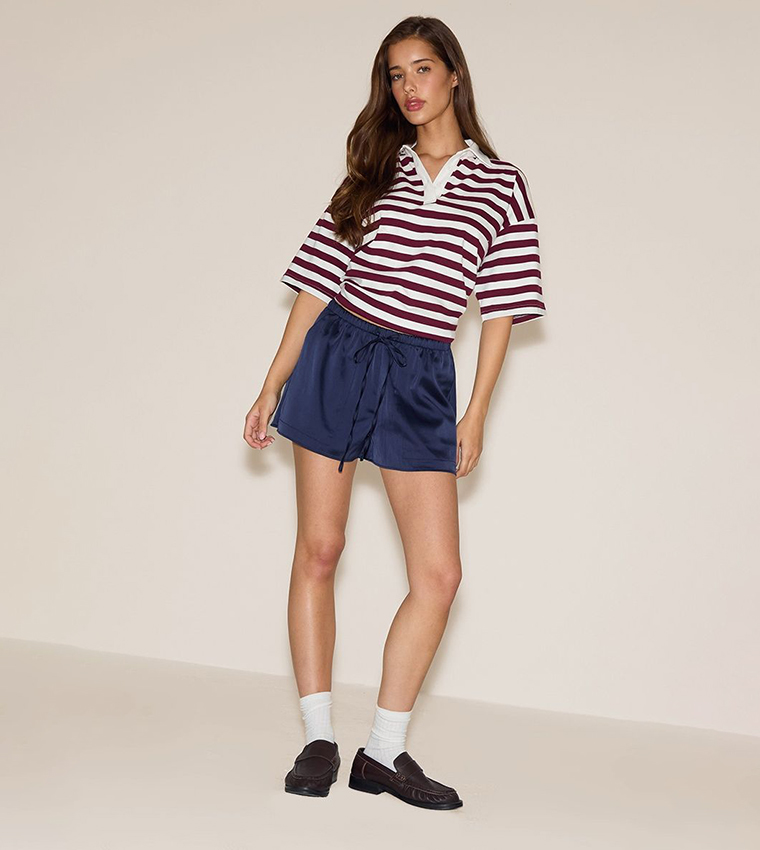 Satin Drawstring Shorts