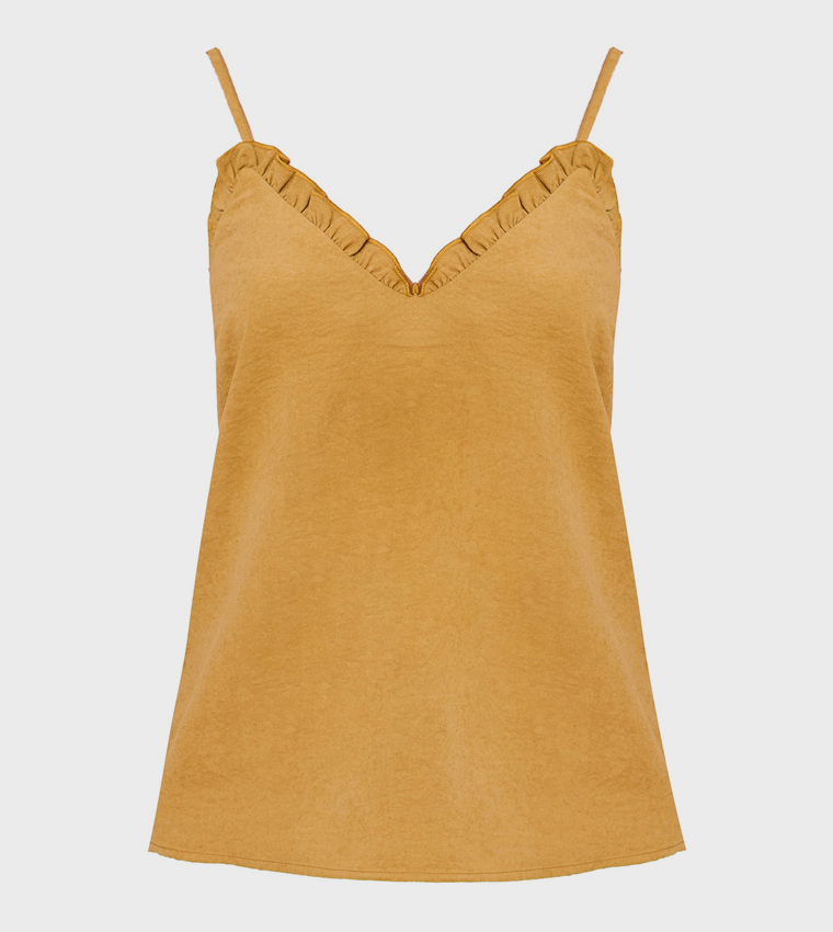 Deep Frill Detail Cami Top