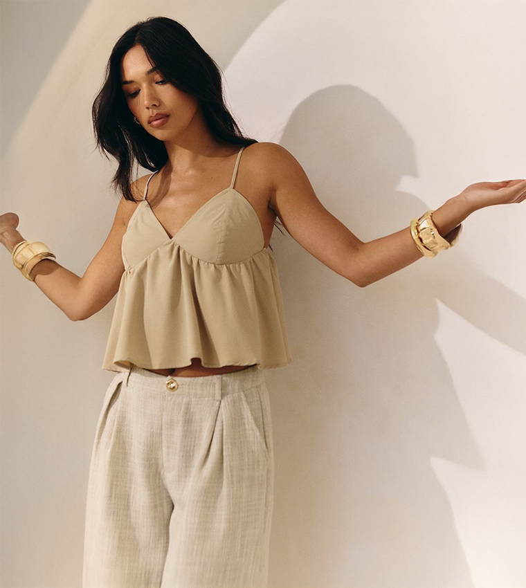 Solid Strappy Top