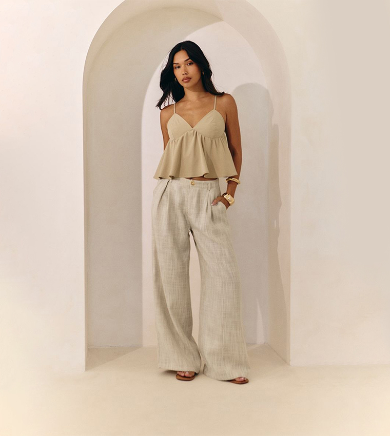 Solid Strappy Top