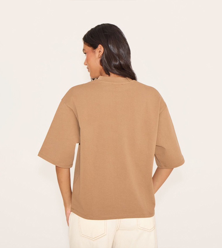 Solid Short Sleeves Oversized T-Shirt