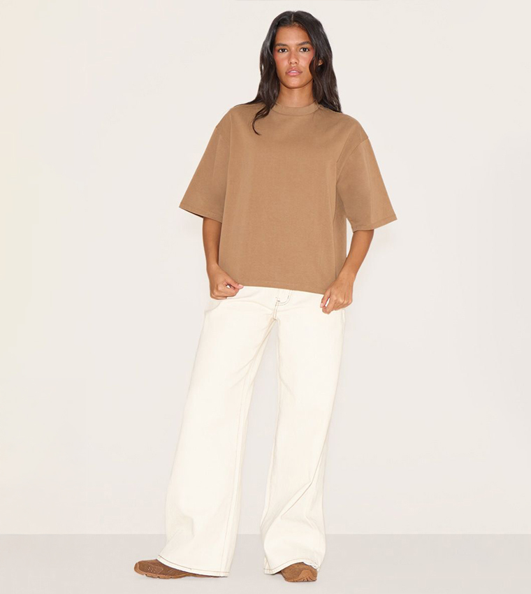 Solid Short Sleeves Oversized T-Shirt