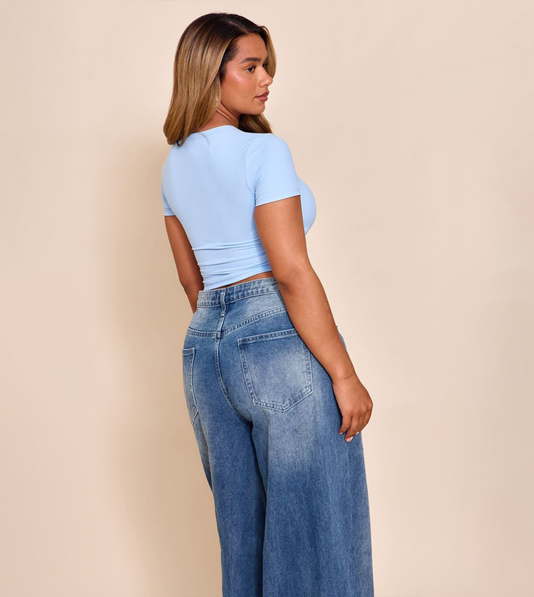 Shape Built In Bra Sculp Crop T-Shirt