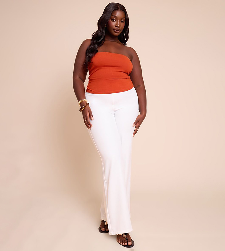 Curve Solid Soft Bandeau Top