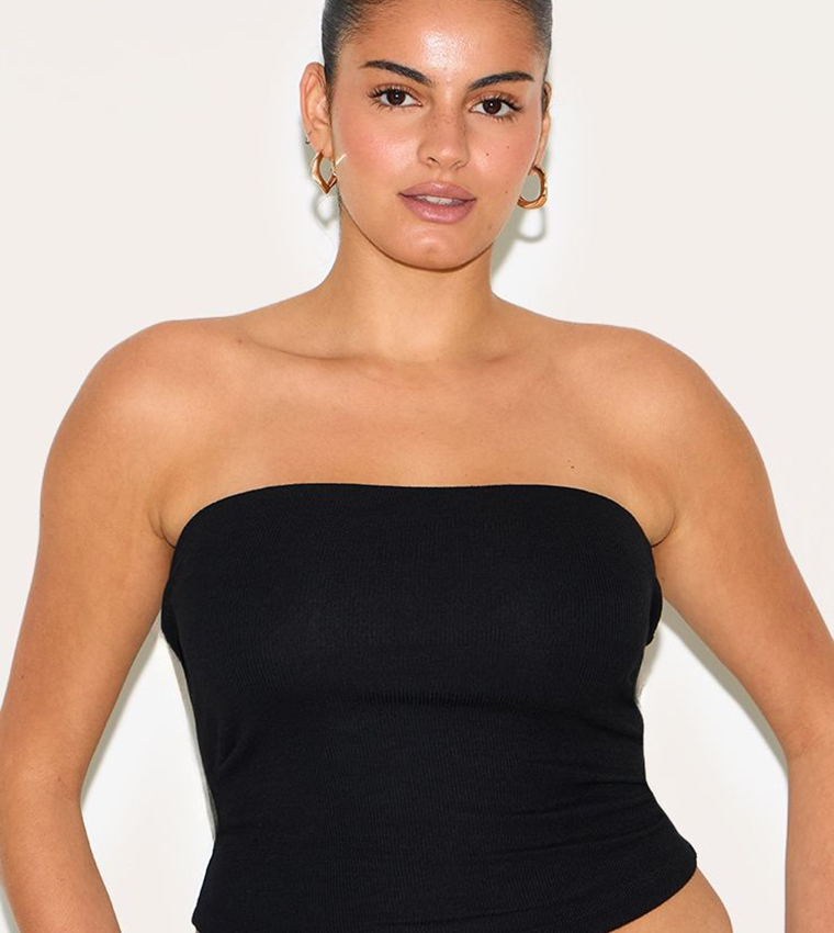 توب باندو محبوك مرن للمقاسات الكبيرة