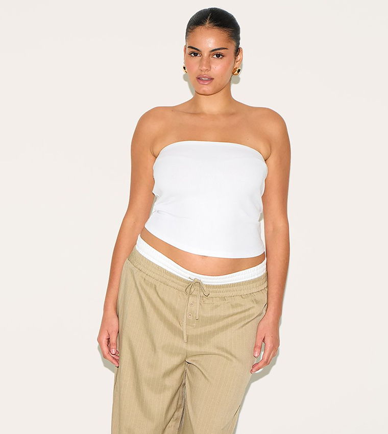 توب باندو محبوك مرن للمقاسات الكبيرة