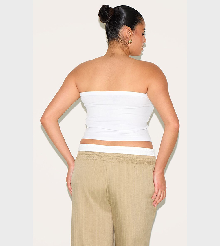 توب باندو محبوك مرن للمقاسات الكبيرة