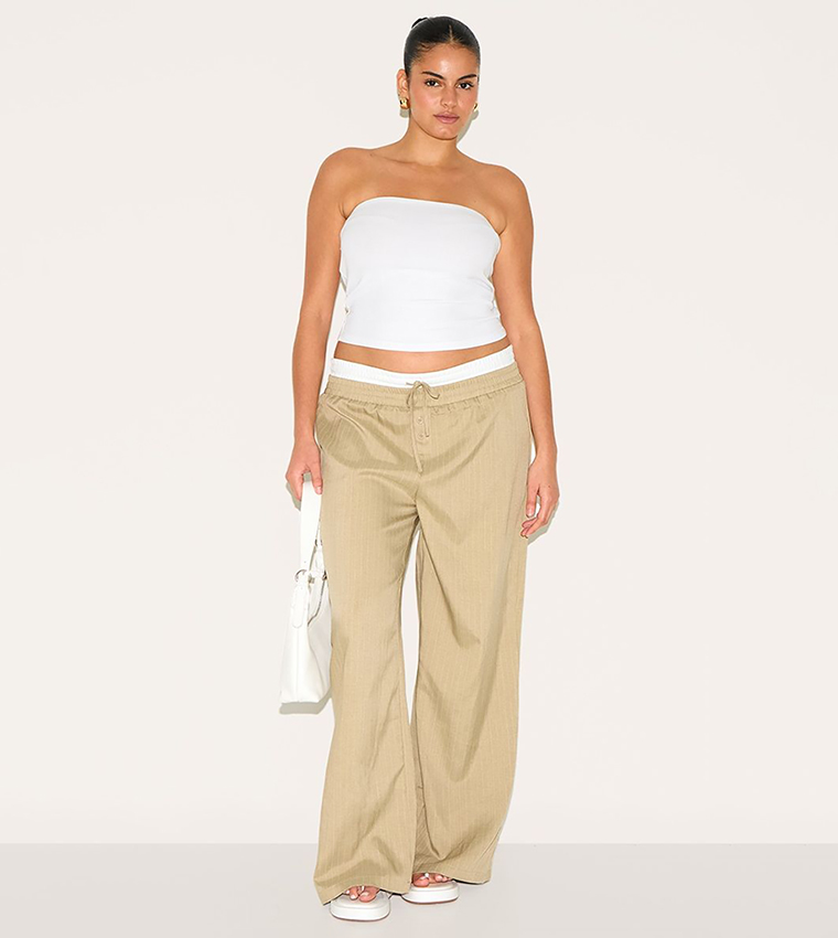 توب باندو محبوك مرن للمقاسات الكبيرة