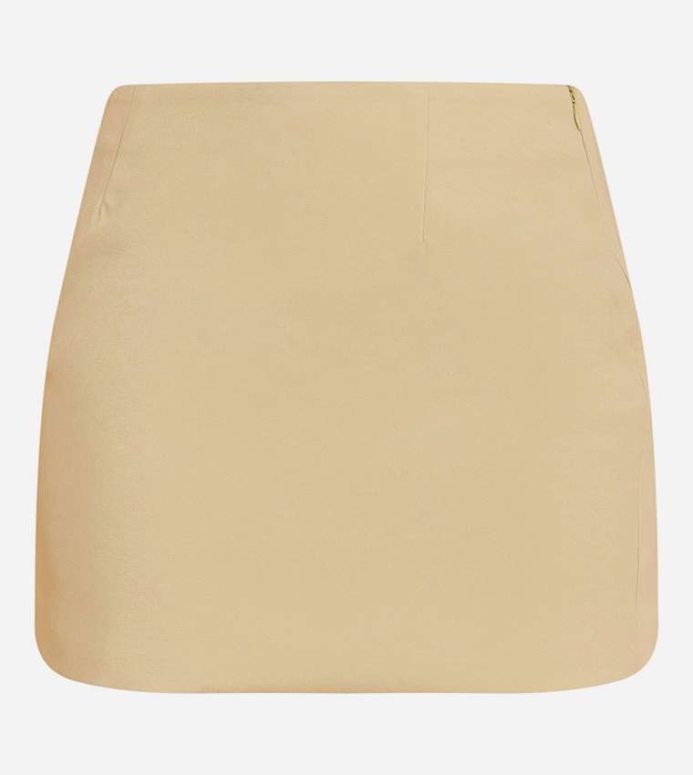 Woven A-Line Mini Skirt