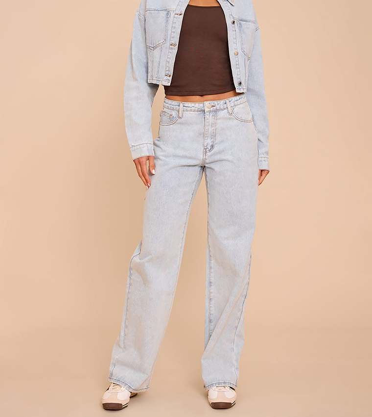 Tall Straight Fit High Rise Jeans