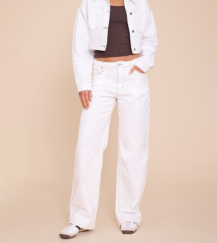 Tall Straight Fit High Rise Jeans
