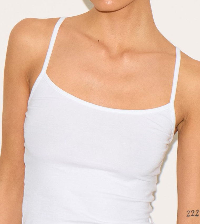 Tall Soft Cotton Strappy Cami Top