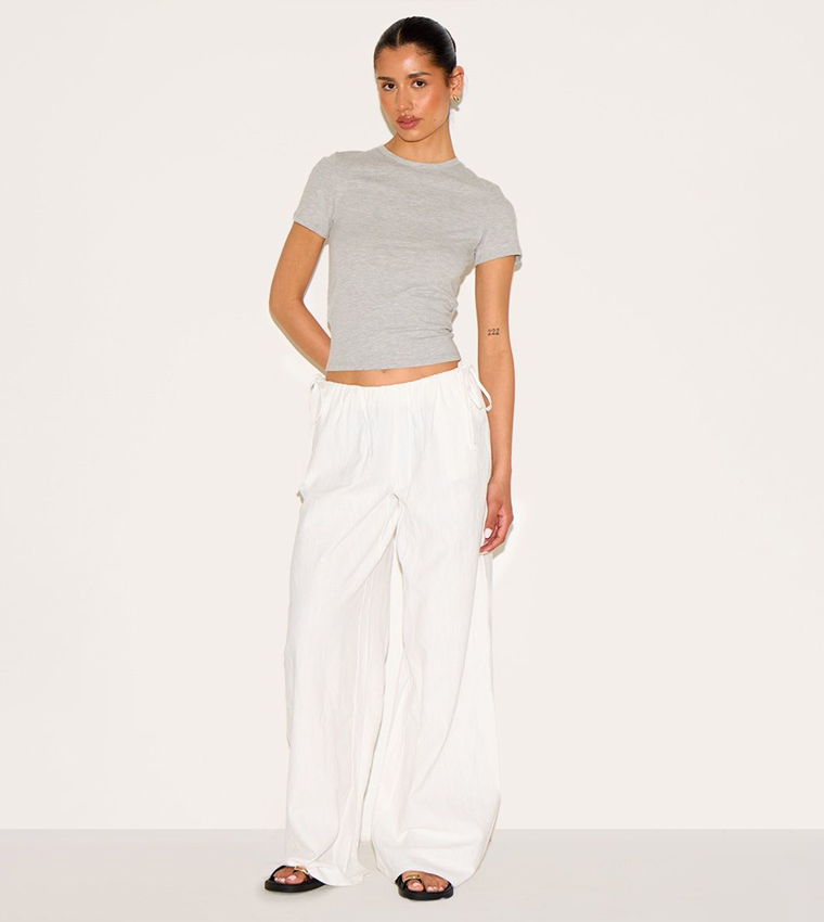 Tall Soft Short Sleeves Crop Top