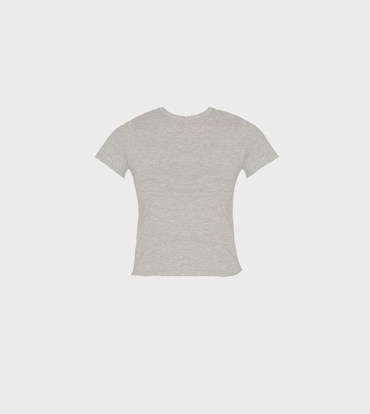 Tall Soft Short Sleeves Crop Top