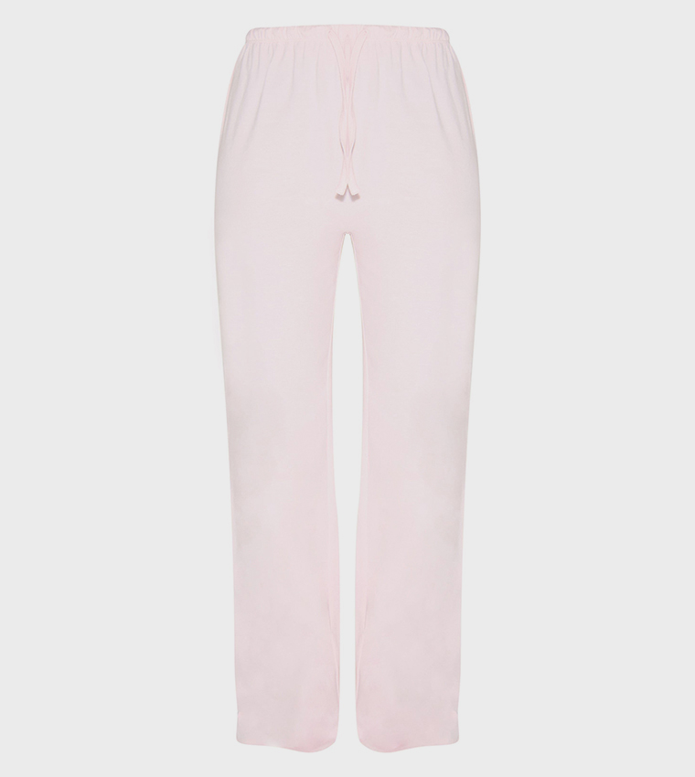 Solid Jersey Wide Leg Pyjama Pants