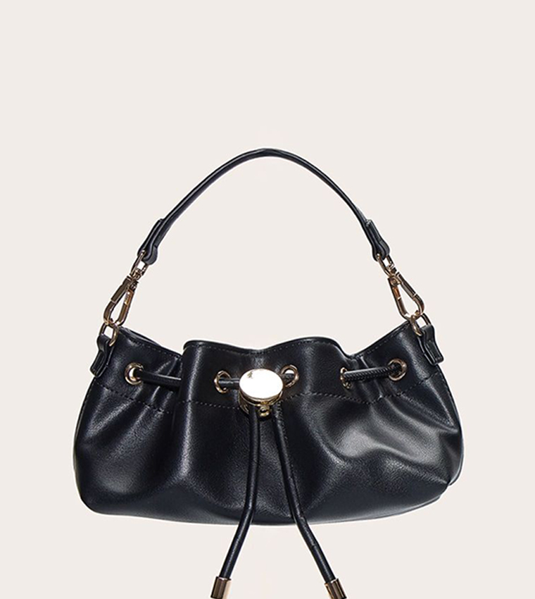 Soft PU Drawstring Mini Bag