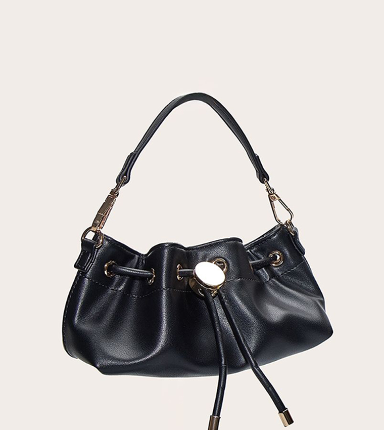 Soft PU Drawstring Mini Bag