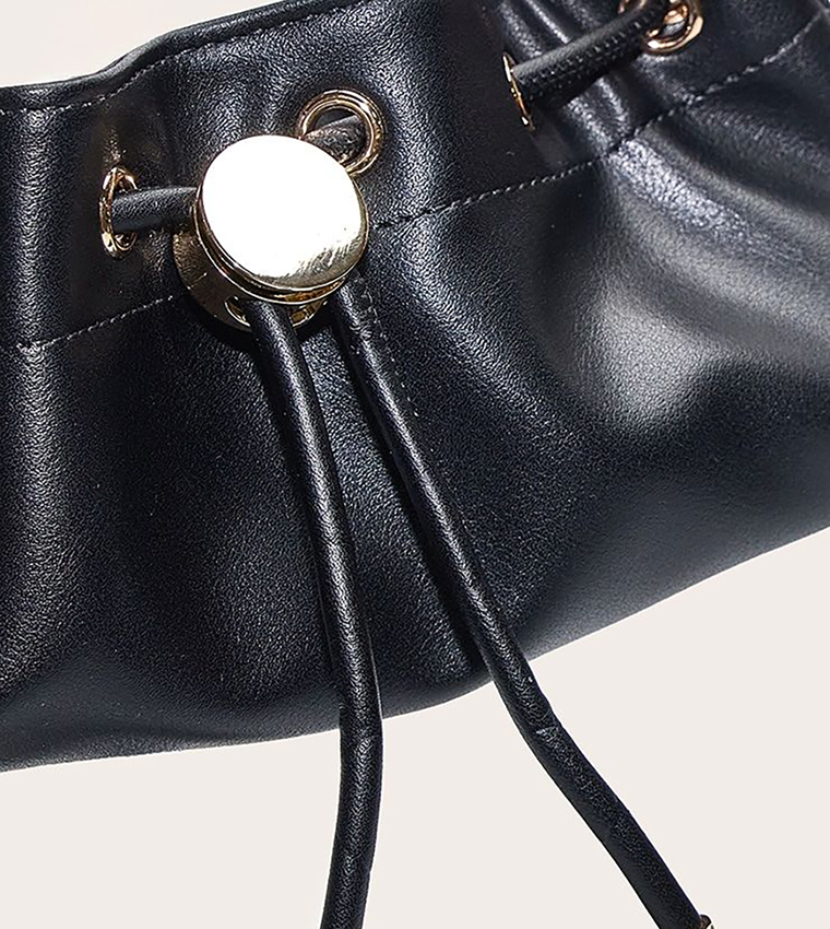 Soft PU Drawstring Mini Bag