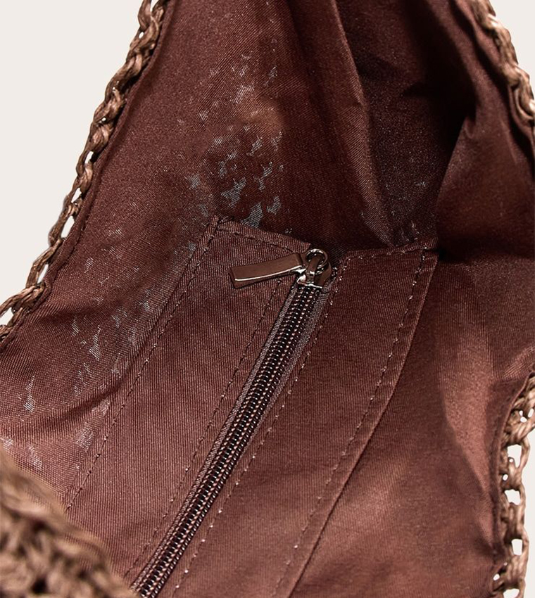 Raffia Shoulder Bag