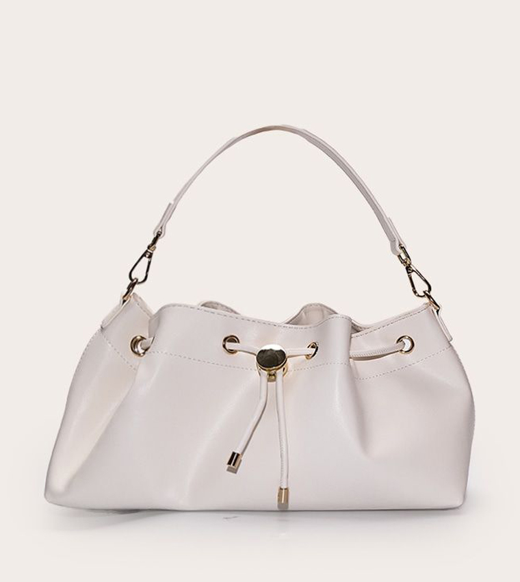Soft PU Drawstring Shoulder Bag
