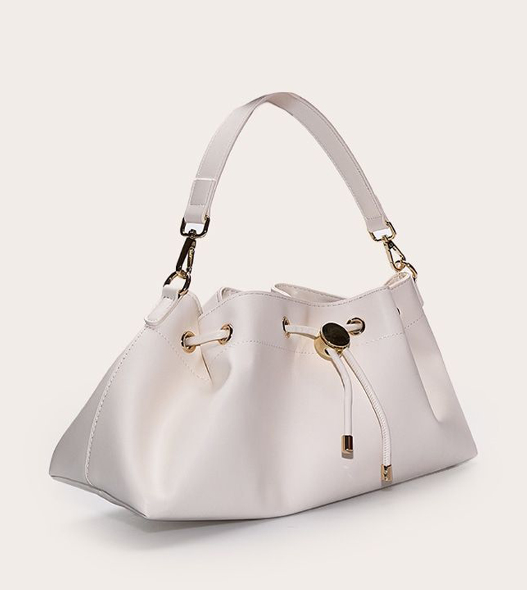 Soft PU Drawstring Shoulder Bag