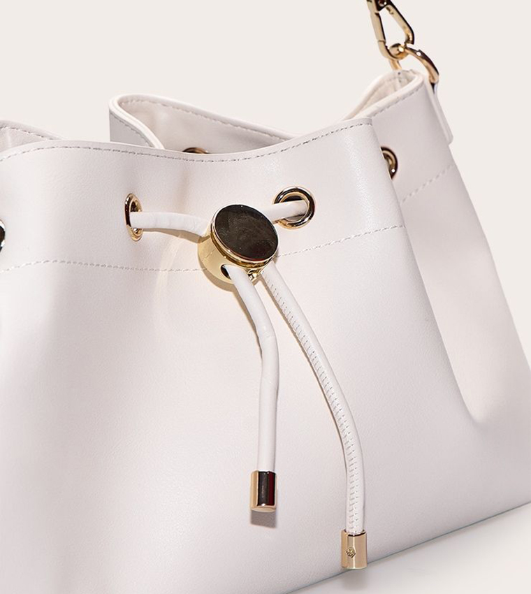 Soft PU Drawstring Shoulder Bag