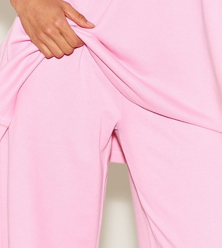 Mid Rise Wide Leg Trousers