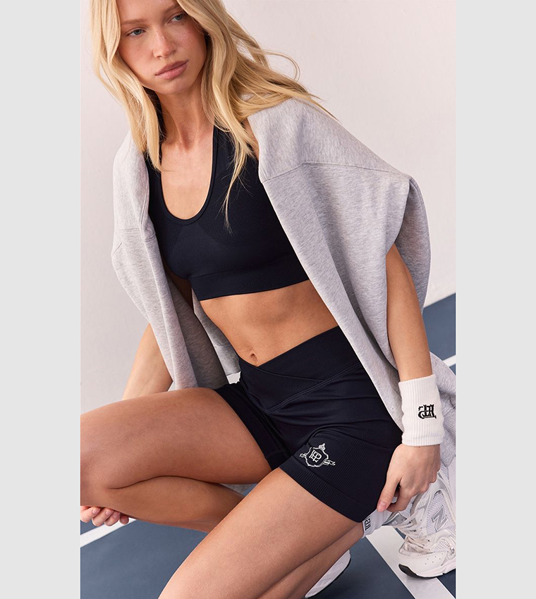 Printed Seamless Mini Booty Shorts