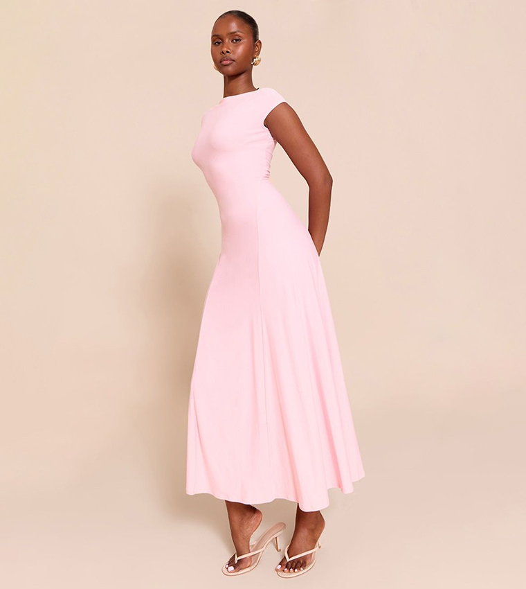 Asymmetric Panelled Floaty Maxi Dress