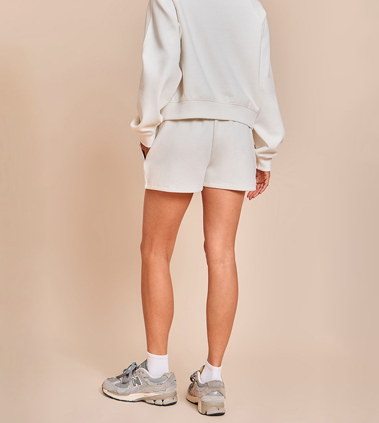 Petite Elastic Waist Sweat Shorts