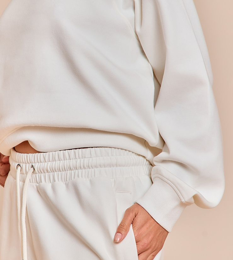 Petite Elastic Waist Sweat Shorts