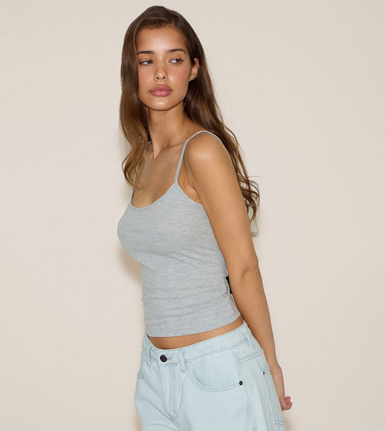 Soft Cotton Scoop Neck Cami Top