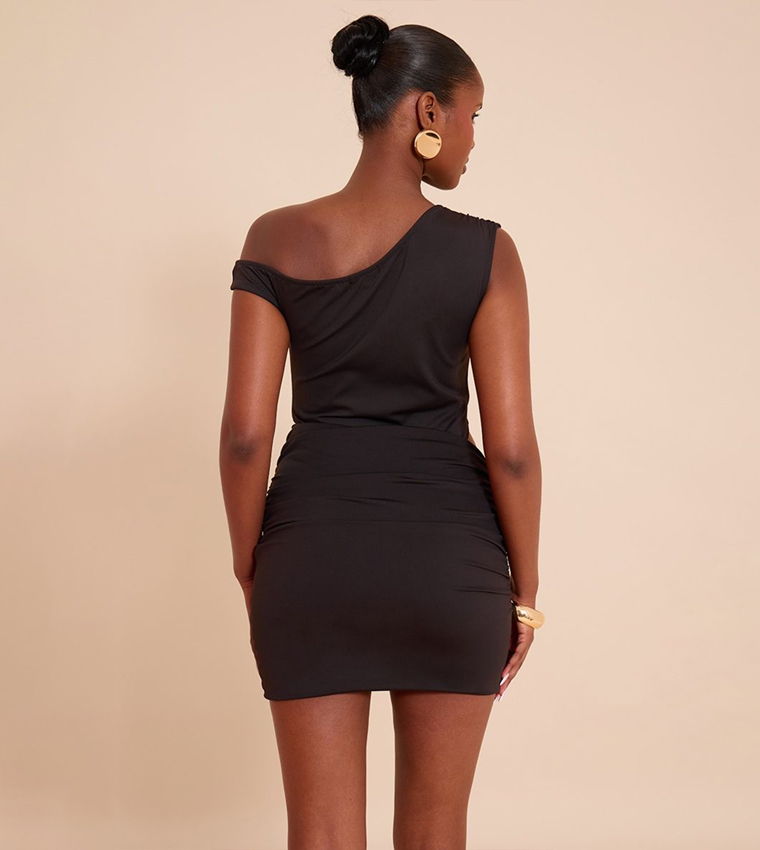 Soft Touch Off The Shoulder Mini Dress