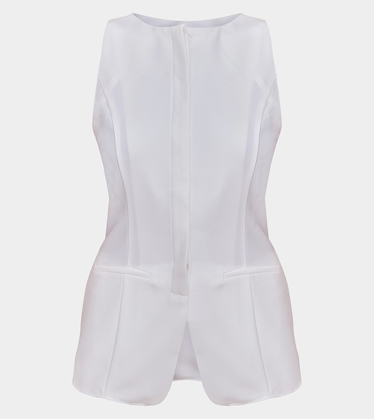 Tailored Woven Sleeveless Playsuit