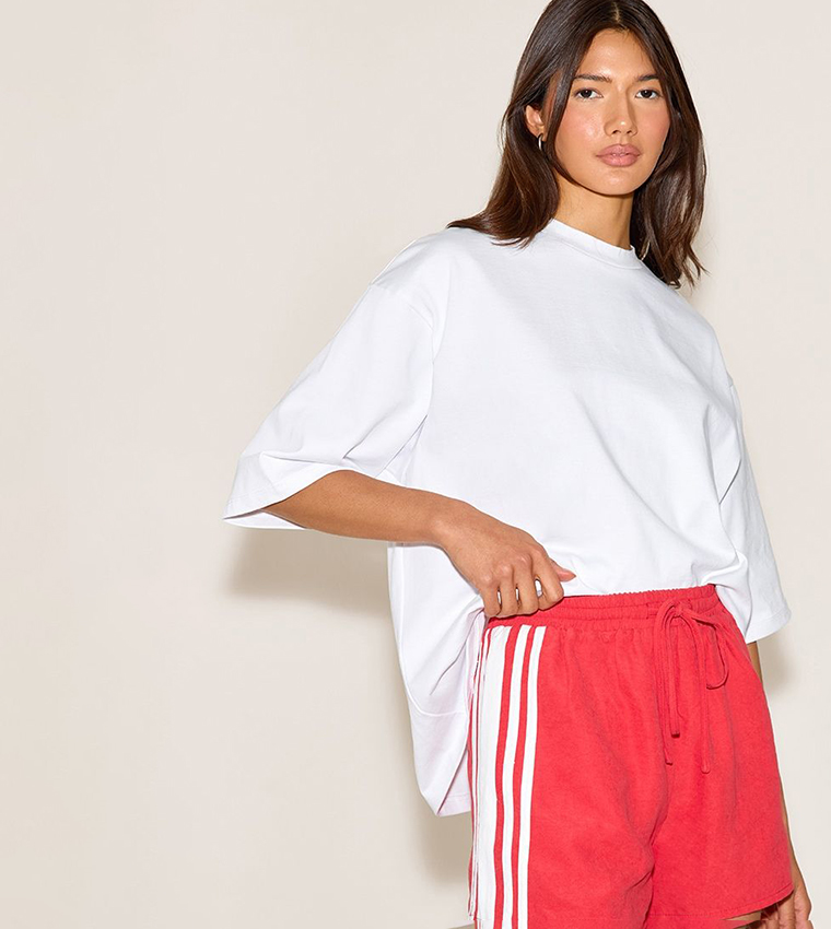 Peachskin Contrast Stripe Shorts