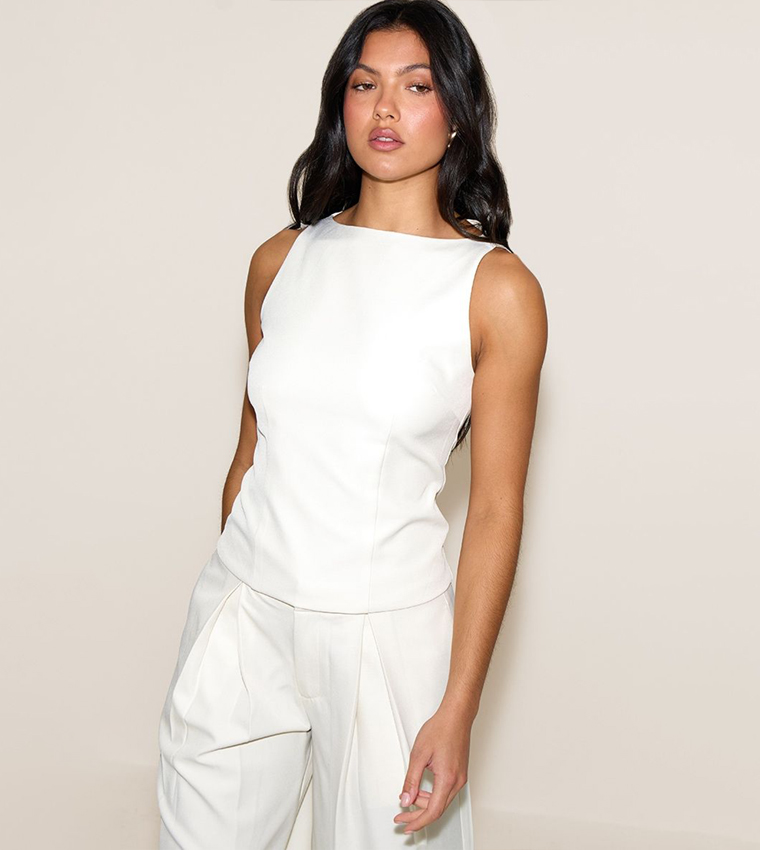 Solid Sleeveless Top