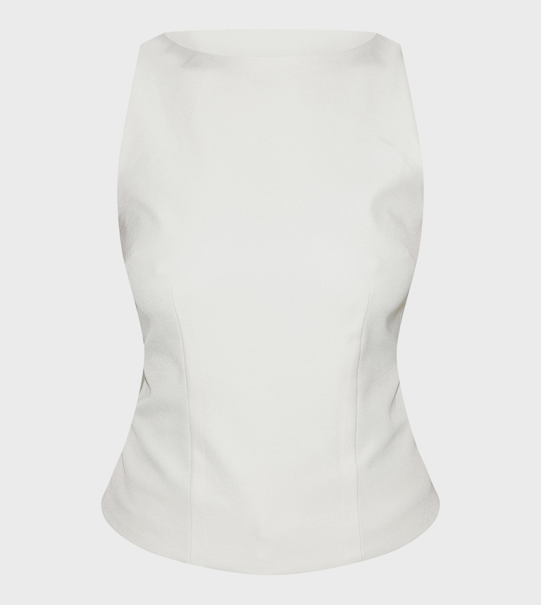 Solid Sleeveless Top