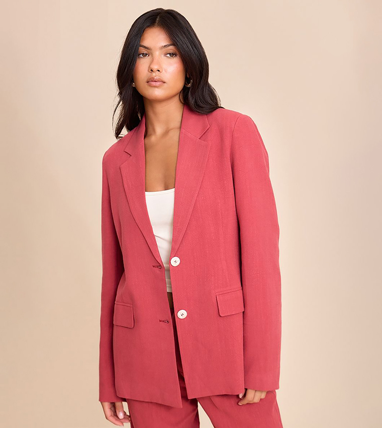 بليزر لينن واسع 