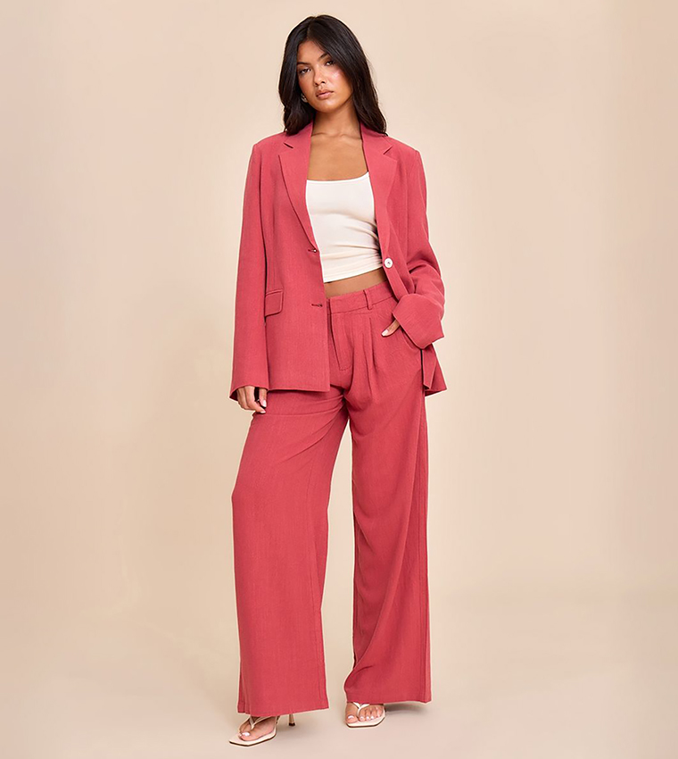 بليزر لينن واسع 