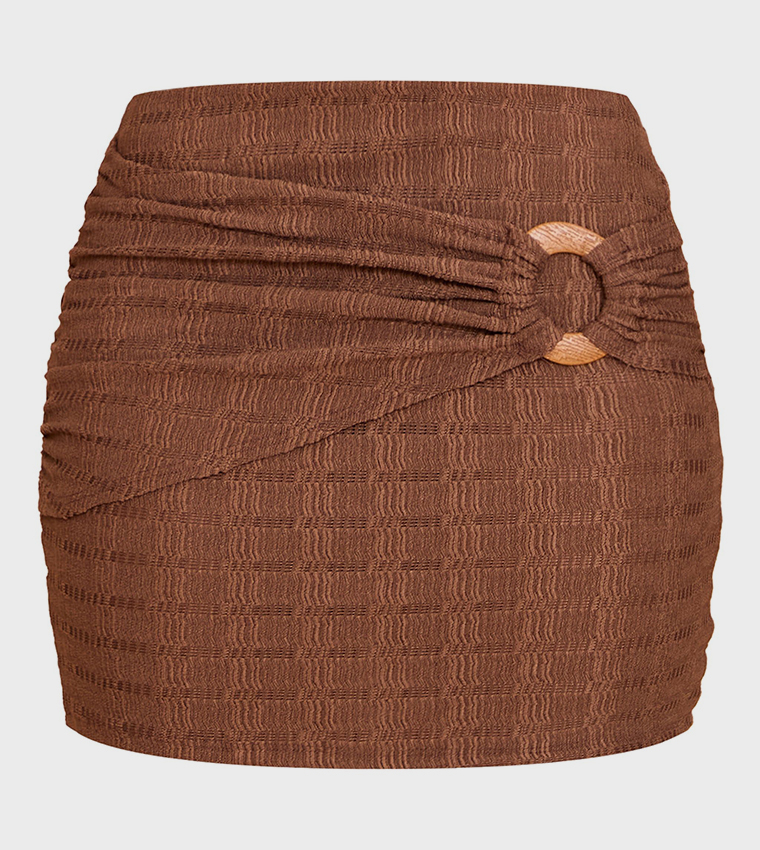 Textured Mini Skirt