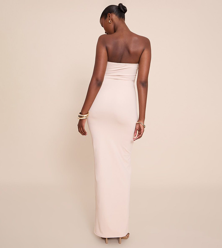 Soft Touch Trim Detail Maxi Dress