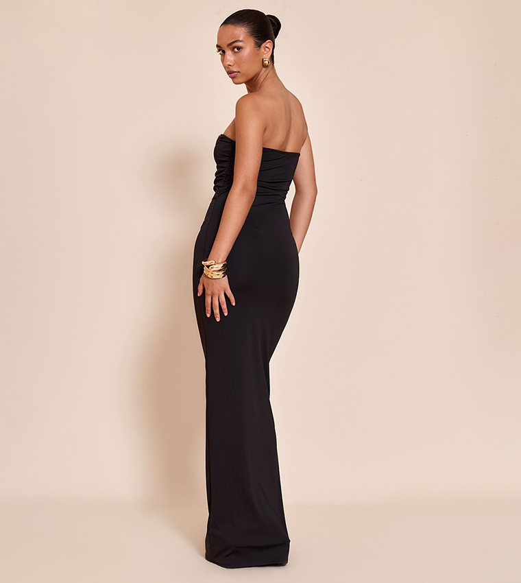 Soft Touch Trim Detail Maxi Dress