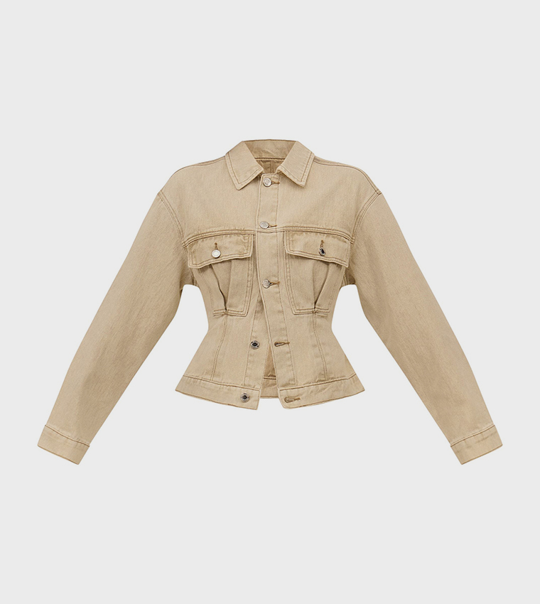 جاكيت جينز بكسرات 