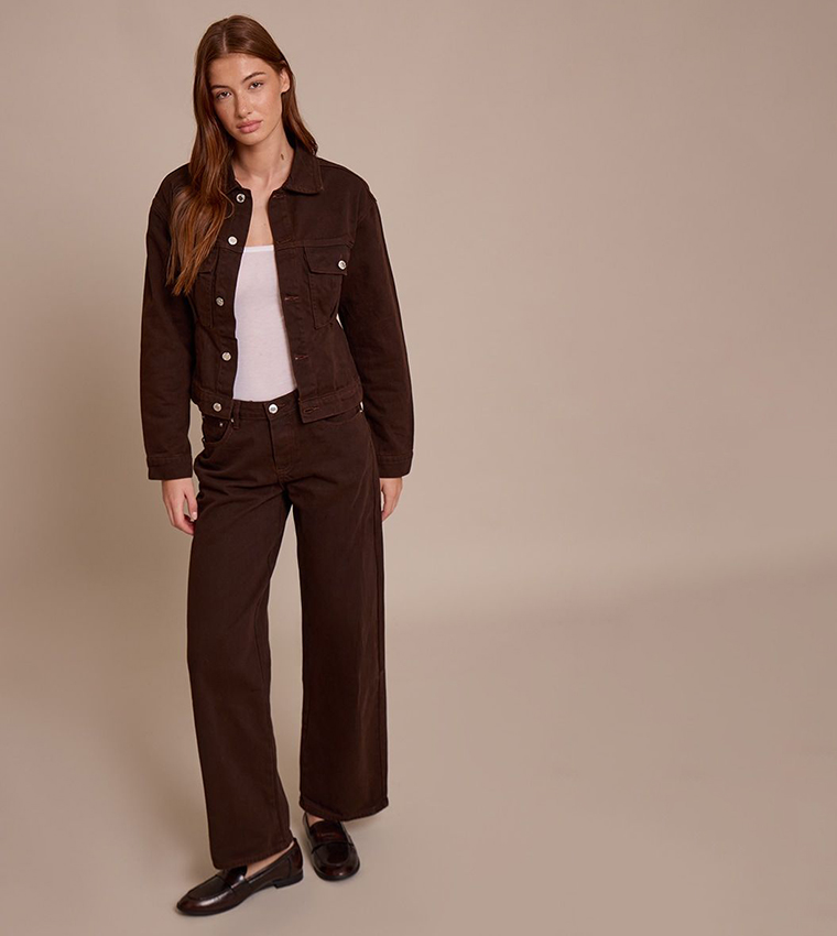 جاكيت جينز بكسرات 