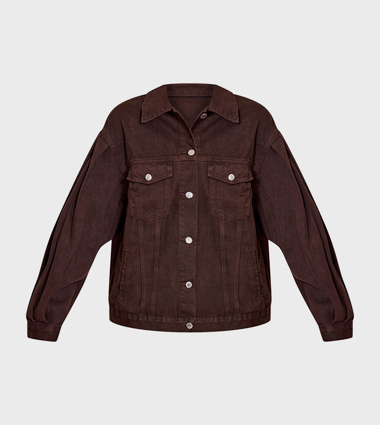 Cocoon Sleeves Oversized Denim Jacket