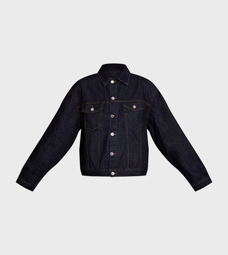 Raw Oversized Classic Denim Jacket