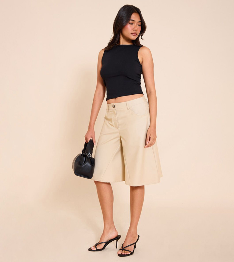High Waist Extreme Wide Leg Shorts